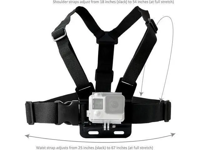 Alt view image 2 of 7 - VVHOOY Universal Action Camera Accessories Bundle Head Chest Strap Mount/Selfie Stick/Floating Hand Grip Compatible with Dragon Touch/AKASO EK7000 Brave 4 5 6 7 LE V50X/GoPro Hero 12 11 10 9 8 7