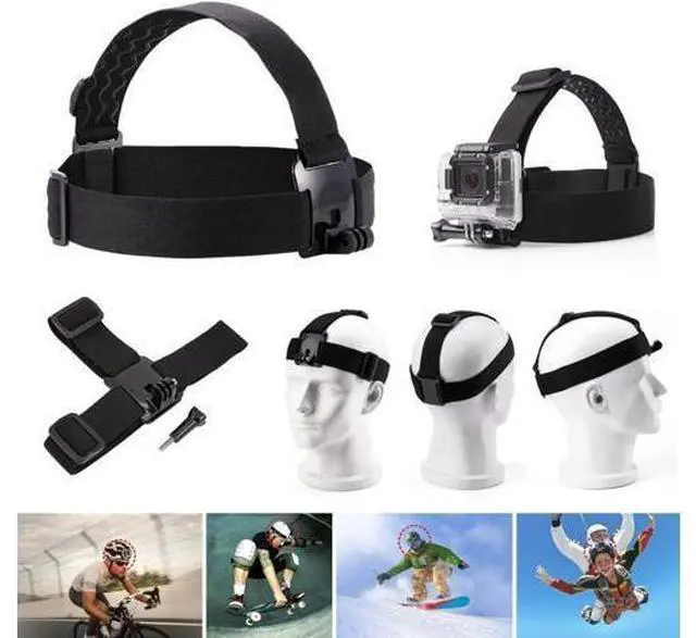 Alt view image 3 of 7 - VVHOOY Universal Action Camera Accessories Bundle Head Chest Strap Mount/Selfie Stick/Floating Hand Grip Compatible with Dragon Touch/AKASO EK7000 Brave 4 5 6 7 LE V50X/GoPro Hero 12 11 10 9 8 7