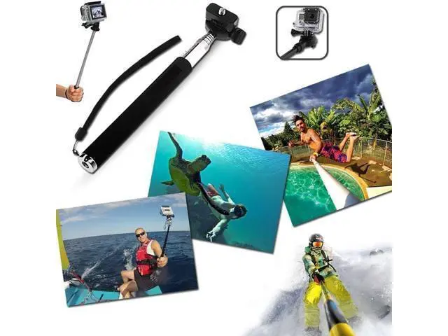 Alt view image 6 of 7 - VVHOOY Universal Action Camera Accessories Bundle Head Chest Strap Mount/Selfie Stick/Floating Hand Grip Compatible with Dragon Touch/AKASO EK7000 Brave 4 5 6 7 LE V50X/GoPro Hero 12 11 10 9 8 7