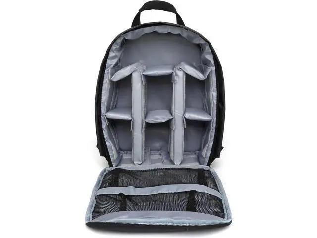 Alt view image 2 of 7 - Waterproof SLR/DSLR Camera Backpack Shoulder Bag Travel Case For Canon Nikon Sony Digital Lens (Medium, Grey)
