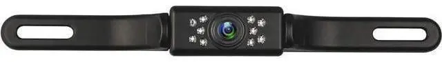 Main image of JPP License Plate Backup Camera - IP68 Waterproof, Wide Angle View, Night Vision LED - Universal Car Rear View Reversing Camera