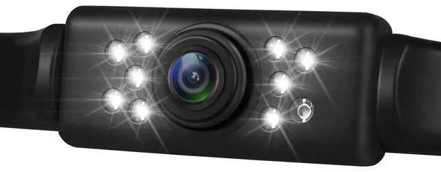 Alt view image 2 of 7 - JPP License Plate Backup Camera - IP68 Waterproof, Wide Angle View, Night Vision LED - Universal Car Rear View Reversing Camera