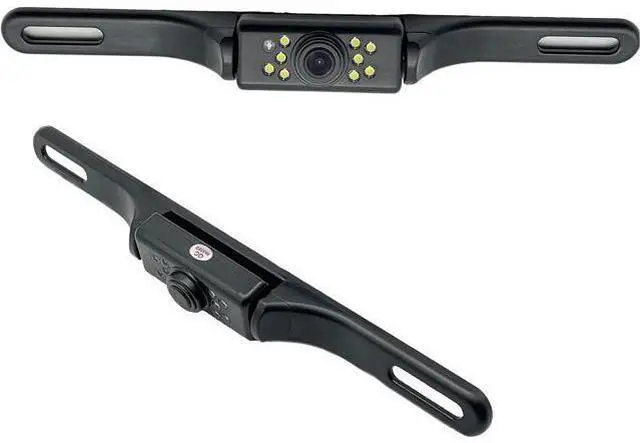 Main image of YIMU Car Backup Camera, License Plate Camera with 7 LED Lights Rear Camera, HD Night Vision Rear View Camera,Wide View Angle, IP69K Waterproof Reverse Vehicle Camera for Cars,SUV,Trucks,RV, Pickup