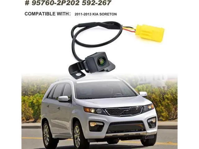 Alt view image 2 of 6 - Rear View Backup Camera Compatible with Kia Sorento 2011 2012 2013 Park Assist Camera Replaces# 95760-2P202 592-267 957602P000 957602P201
