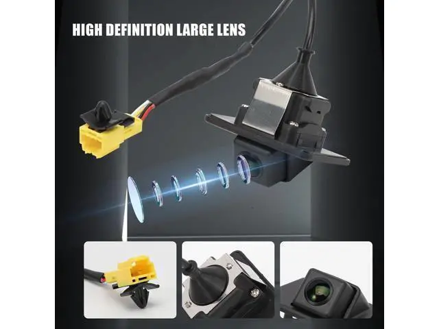 Alt view image 6 of 7 - Rear View Backup Camera Fits 2011-2013 Optima Hybrid,Night Vision 2.0L 2.4L,Parking Assist Camera 170°Ultra Wide Angle HD Night Vision Waterproof, Replace 95760-2T001 95760-2T101