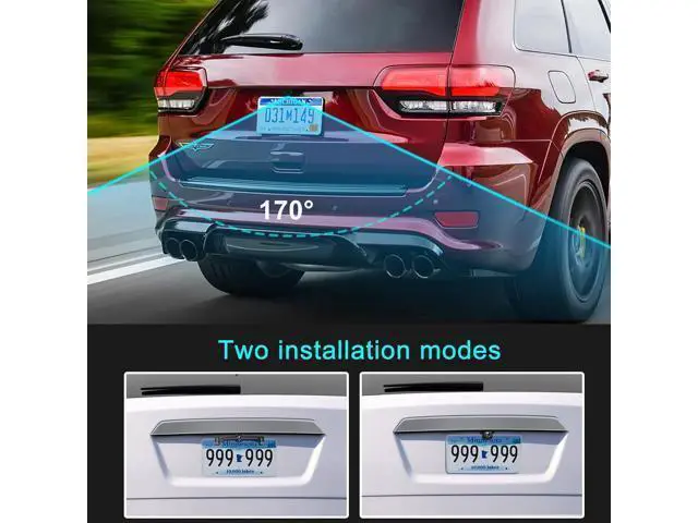 Alt view image 4 of 6 - GLK Backup Camera HD Rear View Reverse Camera | with Wide View Angle, Night Vision, Waterproof, Guide Line On/Off, Full Metal Housing, 4 pin, for 12-24V Car Vehicle SUV RV