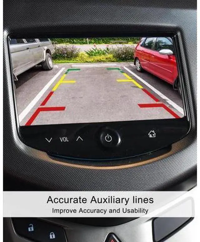 Alt view image 4 of 6 - HD 1080P Rear View Backup Reverse Camera Fit for GMC Terrain 2014-2017, Chevy Equinox 2014-2015 Trax 2013-2021, Buick Encore 2013-2021, IP68 Waterproof Replace 22868129 42389646