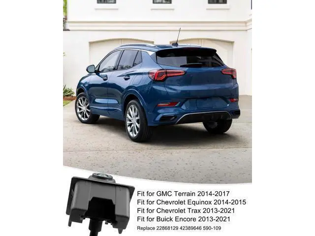 Alt view image 6 of 6 - HD 1080P Rear View Backup Reverse Camera Fit for GMC Terrain 2014-2017, Chevy Equinox 2014-2015 Trax 2013-2021, Buick Encore 2013-2021, IP68 Waterproof Replace 22868129 42389646