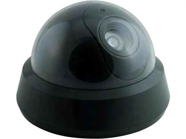 Alt view image 7 of 7 - Pearl Enterprise Dummy Security Camera Fake Camera, Outdoors Dummy Dome Wireless Surveillance System with Motion Light Realistic Look with Flashing Red LED Light for Home or Business (Pack of 4)
