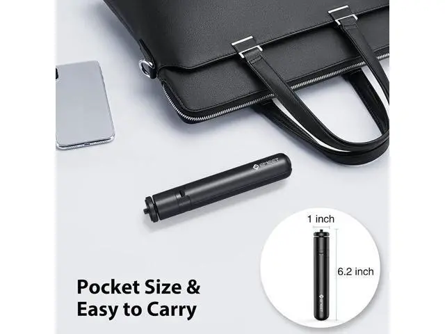 Alt view image 3 of 7 - Webcam Tripod, EMEET Professional Webcam Mini Tripod, Portable & Lightweight, Adjustable Height from 5.7-12.2 in, Stable Use, Universal Compatible for Most Webcams/Phones/GoPros/Mirrorless Cameras