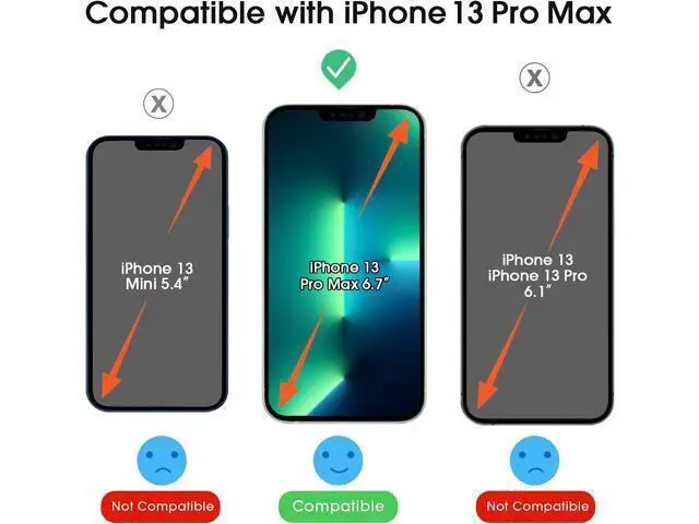 Alt view image 3 of 6 - amFilm Screen Protector OneTouch Compatible with iPhone 13 Pro Max (6.7", 2021) and Camera Lens Protector, Edge to Edge Full Coverage with Easy Installation Kit, Tempered Glass, 2+2 Pack