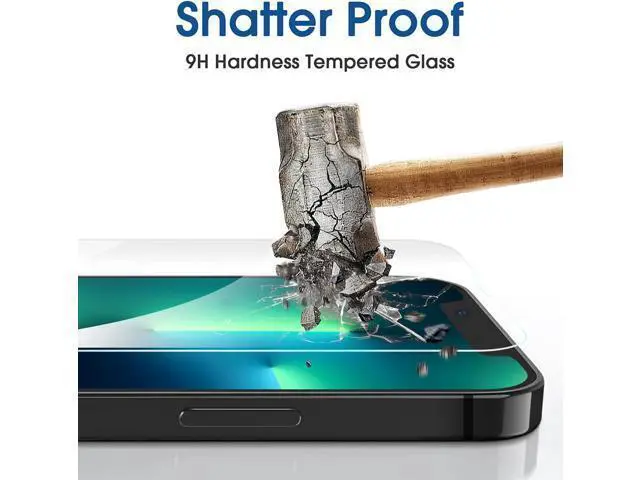 Alt view image 6 of 6 - amFilm Screen Protector OneTouch Compatible with iPhone 13 Pro Max (6.7", 2021) and Camera Lens Protector, Edge to Edge Full Coverage with Easy Installation Kit, Tempered Glass, 2+2 Pack