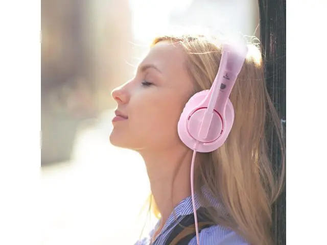 Alt view image 5 of 7 - Kids Headphones for Online School, Children, Teens, Boys, Girls, 3.5mm Stereo Over-Ear Gaming Headphone with Microphone and Volume Control for PS4, PS5, New Xbox OnePink