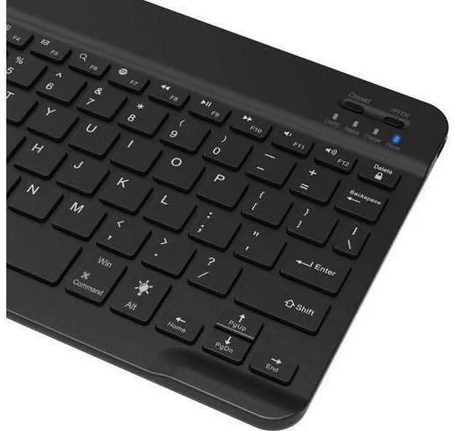 Alt view image 3 of 7 - Arteck Universal Backlit 7-Colors Ultra Light Slim Portable Wireless Bluetooth 3.0 Keyboard for iOS iPad Pro, Air, Mini, Android, Windows Tablets PC Smartphone Built in Rechargeable 6-Month Battery