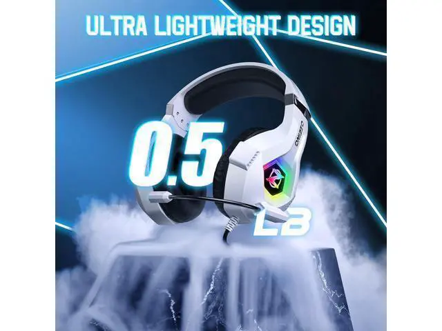 Alt view image 6 of 7 - Gaming Headset PS4 Headset, Xbox Headset with 7.1 Surround Sound, Gaming Headphones with Noise Cancelling Mic RGB Light Memory Earmuffs for PC, PS5, PS4, Xbox Series X/S, Xbox one, Switch