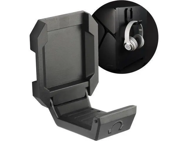 Main image of Enermax Magnetic Mounting Headset Holder with Metal Protection Foam, Provides up to 1 kg/2.2 lbs, Compatible with Computer/Gaming Headsets, Headphone of all Shapes and Sizes, EHB001