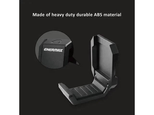 Alt view image 2 of 5 - Enermax Magnetic Mounting Headset Holder with Metal Protection Foam, Provides up to 1 kg/2.2 lbs, Compatible with Computer/Gaming Headsets, Headphone of all Shapes and Sizes, EHB001