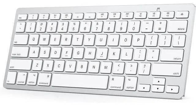 Main image of OMOTON Bluetooth Keyboard for Mac, Compact Wireless Keyboard Compatible with MacBook Pro/Air, iMac, iMac Pro, Mac Mini, Mac Pro Laptop and PC (Silver)