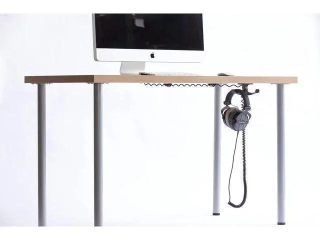 Alt view image 7 of 7 - Elevation Lab The Anchor Pro (2-Pack) - Extra Strong Under-Desk Headphone Stand Mount with Built-in Cord Management