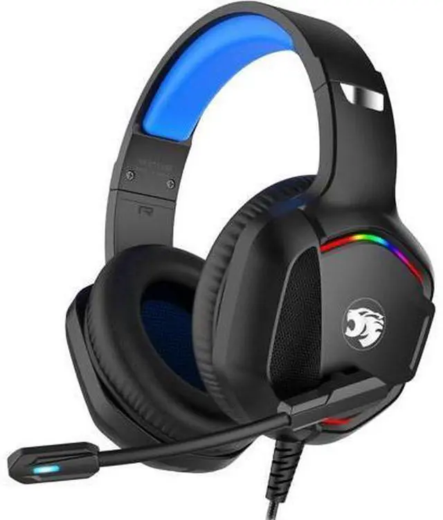 Main image of A36 Gaming Headset with Microphone for Pc, Xbox One Series X/s, Ps4, Ps5, Switch, Stereo Wired Noise Cancelling Over-Ear Headphones with Mic for Computer, Laptop, Mac, Nintendo, Gamer (Blue)