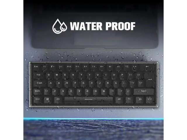 Alt view image 5 of 7 - ZIYOU LANG KC01 Acrylic Clear Transparent Keyboard Cover(11.5*4.1*1.14) with Dustproof Waterproof Anti-hit Anti-cat Protective Case for 60% Small Layout 61Key 64Key 68Key Mechanical Gaming Keyboard