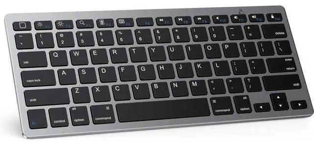 Main image of OMOTON Ultra-Slim Bluetooth Keyboard Compatible with iPad 10.9(10th/ 9th/ 8th Generation)/ 10.2, iPad Air 5th Generation, iPad Pro 11/12.9, iPad Mini, and More Bluetooth Enabled Devices, Grey