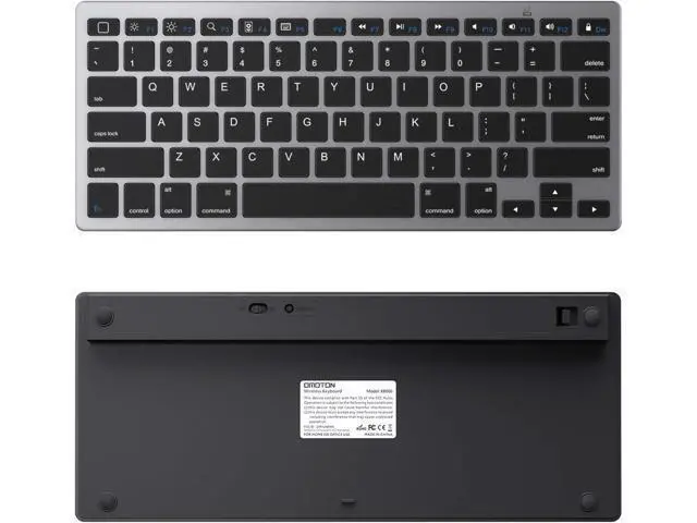 Alt view image 7 of 7 - OMOTON Ultra-Slim Bluetooth Keyboard Compatible with iPad 10.9(10th/ 9th/ 8th Generation)/ 10.2, iPad Air 5th Generation, iPad Pro 11/12.9, iPad Mini, and More Bluetooth Enabled Devices, Grey