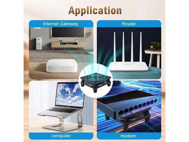Alt view image 2 of 6 - 120mm 5V Quiet USB Powered Computer Cooling Fan with Multi-Speed Controller for Router Modem Xbox TV Box DVR Playstation Receiver and Other Electronics Cooler