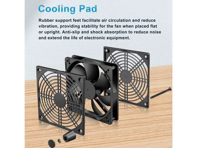 Alt view image 4 of 6 - 120mm 5V Quiet USB Powered Computer Cooling Fan with Multi-Speed Controller for Router Modem Xbox TV Box DVR Playstation Receiver and Other Electronics Cooler