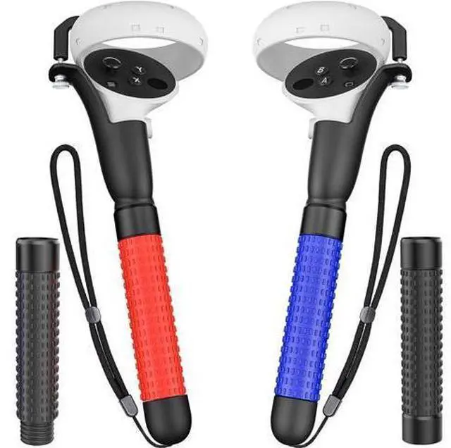 Main image of VR Game Handle Accessories for Quest 2 Controllers, Extension Grips for Playing Beat Saber Gorilla Tag Long Arms, VR Handle Attachments Compatible with Playing VR Games