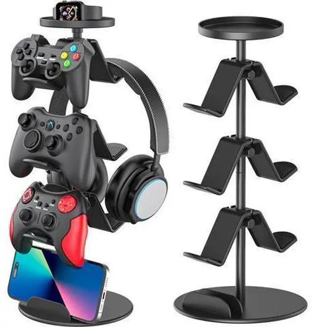 Main image of Game Controller Stand Headphone Holder, Multi Adjustable Game Controller Headset Hanger for All Universal Gaming PC Accessories, Xbox PS4 PS5 Nintendo Switch (4 Layers)