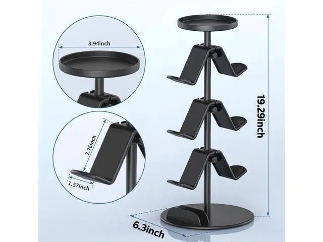 Alt view image 5 of 6 - Game Controller Stand Headphone Holder, Multi Adjustable Game Controller Headset Hanger for All Universal Gaming PC Accessories, Xbox PS4 PS5 Nintendo Switch (4 Layers)