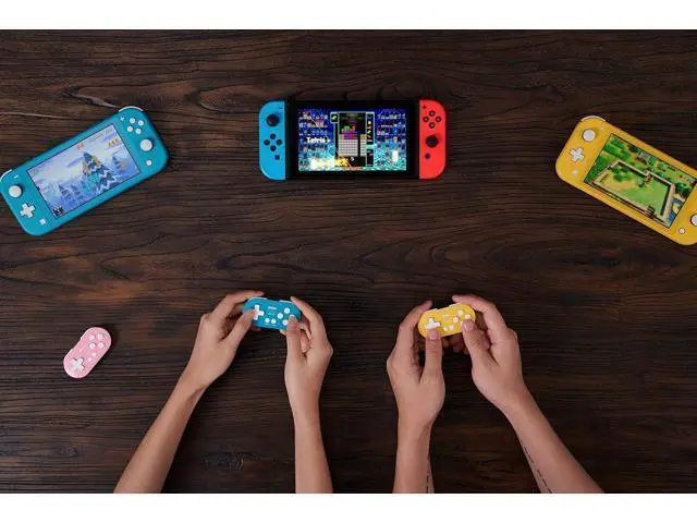 Alt view image 5 of 7 - 8Bitdo Zero 2 Bluetooth Gamepad Keychain Sized Mini Controller for Switch, Windows, Android, macOS & Raspberry Pi(Yellow Edition)