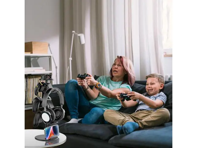 Alt view image 4 of 6 - Game Controller Stand Headphone Holder, Multi Adjustable Game Controller Headset Hanger for All Universal Gaming PC Accessories, Xbox PS4 PS5 Nintendo Switch (4 Layers)