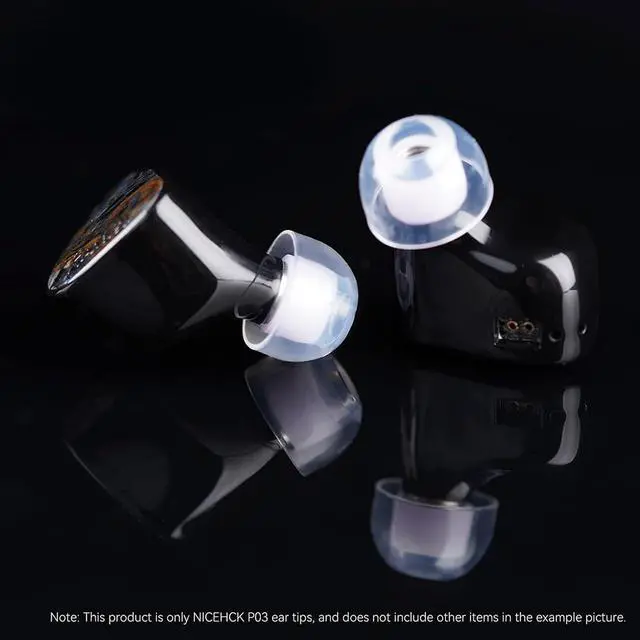 Alt view image 7 of 7 - P03 Liquid Silicone Ear Tips Multi Size Replacement IEM Eartips | Tight ear canal fit improves noise isolation and widens music soundstage