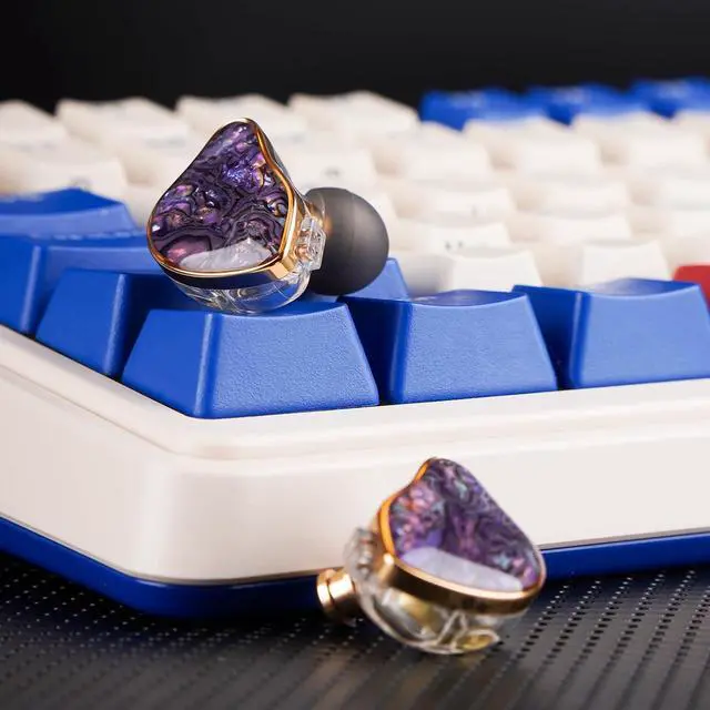 Alt view image 7 of 7 - DB2 Purple No Mic 1DD+1BA Hybrid IEM 3.5mm 0.78 2Pin | 1DD+1BA hybrid driver with titanium graphene diaphragm, resin aluminum faceplate, 0.78mm 2Pin cable,pure audiophile