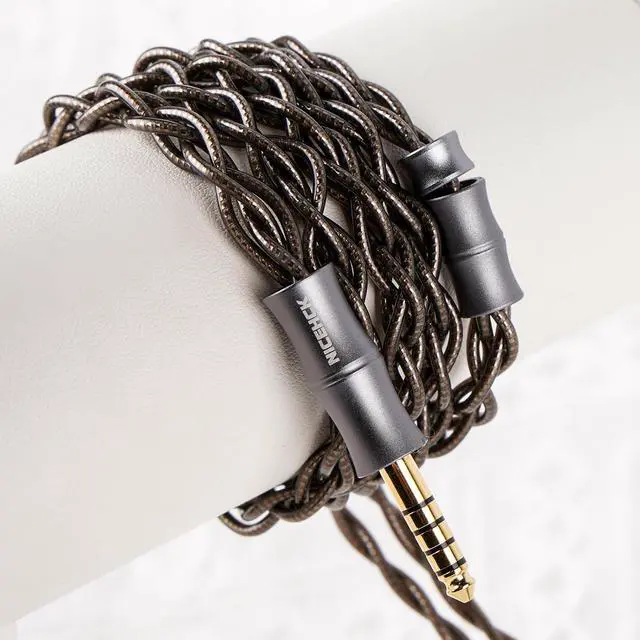 Alt view image 2 of 7 - DuskSky 3.5mm IEM Cable 0.78mm 2Pin 6N Pure Silver HiFi Cord | Standard 3.5mm single-ended plug compatible with smartphones, MP3 players and daily audio gear