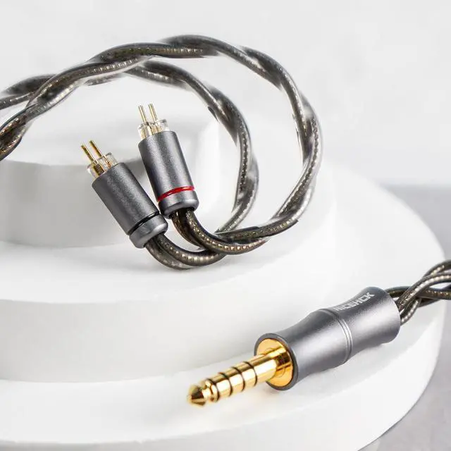 Alt view image 7 of 7 - DuskSky 3.5mm IEM Cable 0.78mm 2Pin 6N Pure Silver HiFi Cord | Standard 3.5mm single-ended plug compatible with smartphones, MP3 players and daily audio gear