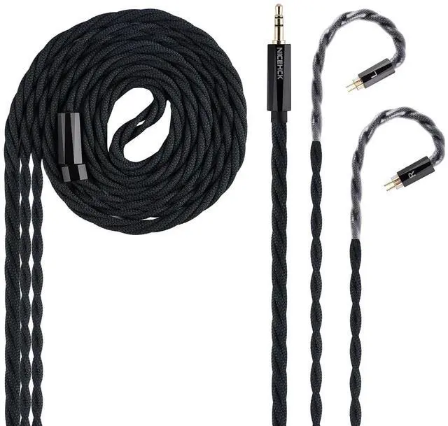Main image of MeetEva IEM Cable, Silver Plated Copper Alloy Earbuds Upgrade Cords, Silver Plated OFC in Ear Monitor Cables for Audiophile Musician Replacement Cord (3.5mm with 0.78 2Pin)