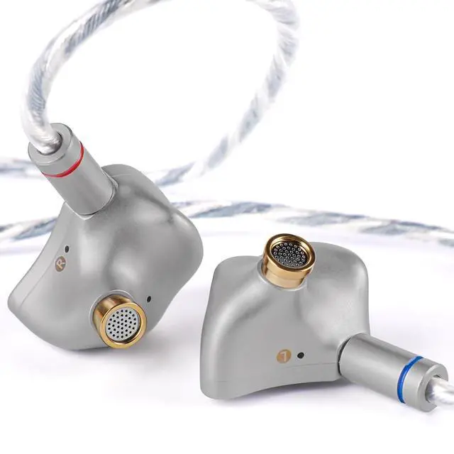 Alt view image 7 of 7 - Flagship Himalaya VGP2025 Titanium Alloy 10mm CNT Dynamic Wired IEM | Titanium alloy IEM with 10mm dual-magnetic 22m CNT driver, 3-in-1 2.5/3.5/4.4 plug silver OFC cable & full accessory kit