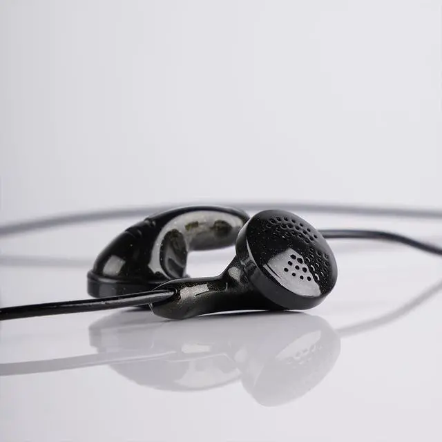 Alt view image 7 of 7 - B80 3.5mm Flat HiFi Earbud,14.8mm PU Bio Diaphragm,OFC Silver Plated Cord No Mic