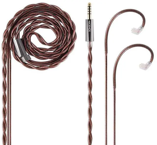 Main image of BerryJam IEM Cable, 7N OCC Earbuds Upgrade Cords, in Ear Monitor Cables for Earphones Earbud Wired Headphones Balanced Cord (4.4mm with QDC)