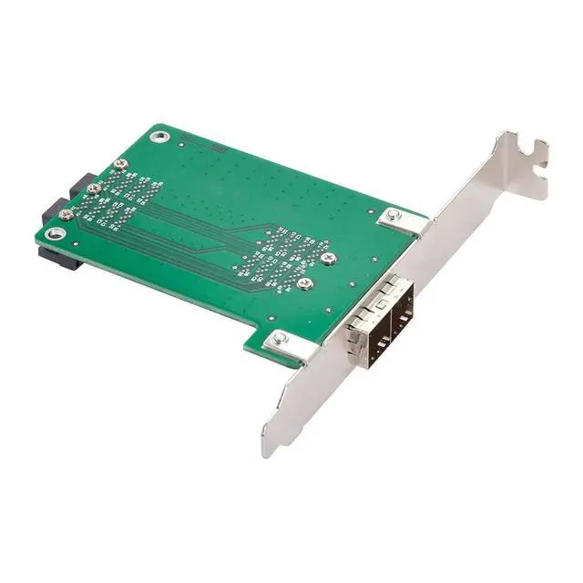 Alt view image 7 of 7 - chenyang Dual Ports Mini SAS HD SFF-8644 to Internal SAS HD SFF-8643 PCBA Female Adapter with Low Profile Bracket
