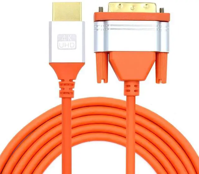 Main image of xiwai Ultra Soft 4K HDMI to DVI High Flex HDTV Cable Hyper Super Flexible Cord High Speed Type-A Male to 24+1 for Computer HDTV 1.6ft