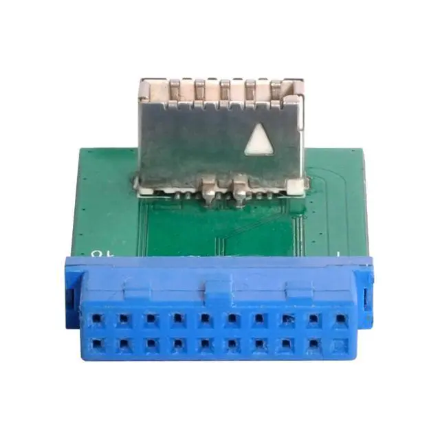 Alt view image 3 of 7 - xiwai USB 3.1 Front Panel Socket Key-B Type-E to USB 3.0 20Pin Header Male Extension Adapter for Motherboard