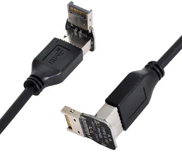 Alt view image 7 of 7 - xiwai 2pcs USB 3.1 Front Panel Header Male to Female Type-E Motherboard Extension Data Adapter