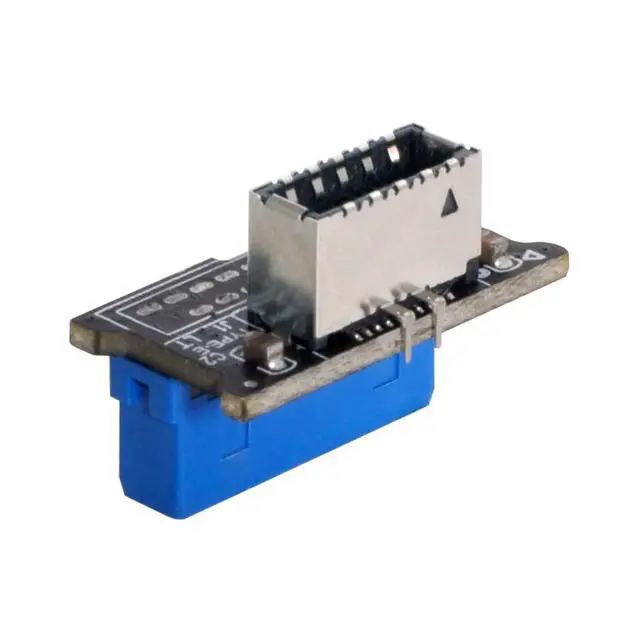 Alt view image 3 of 7 - xiwai Vertical USB 3.1 Front Panel Socket Key-A Type-E to USB 3.0 20Pin Header Male Extension Adapter for Motherboard