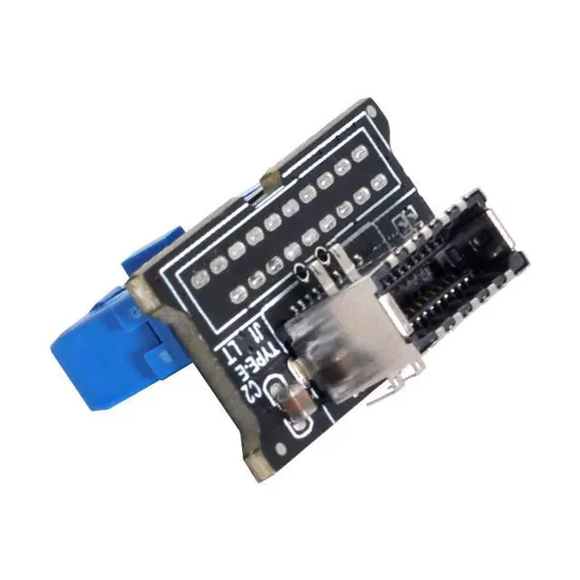 Alt view image 4 of 7 - xiwai Vertical USB 3.1 Front Panel Socket Key-A Type-E to USB 3.0 20Pin Header Male Extension Adapter for Motherboard