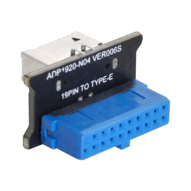 Alt view image 6 of 7 - xiwai Vertical USB 3.1 Front Panel Socket Key-A Type-E to USB 3.0 20Pin Header Male Extension Adapter for Motherboard