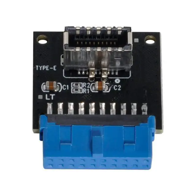 Alt view image 4 of 7 - xiwai USB 3.1 Front Panel Socket Type-E to USB 3.0 20Pin Header Male Extension Adapter for Motherboard